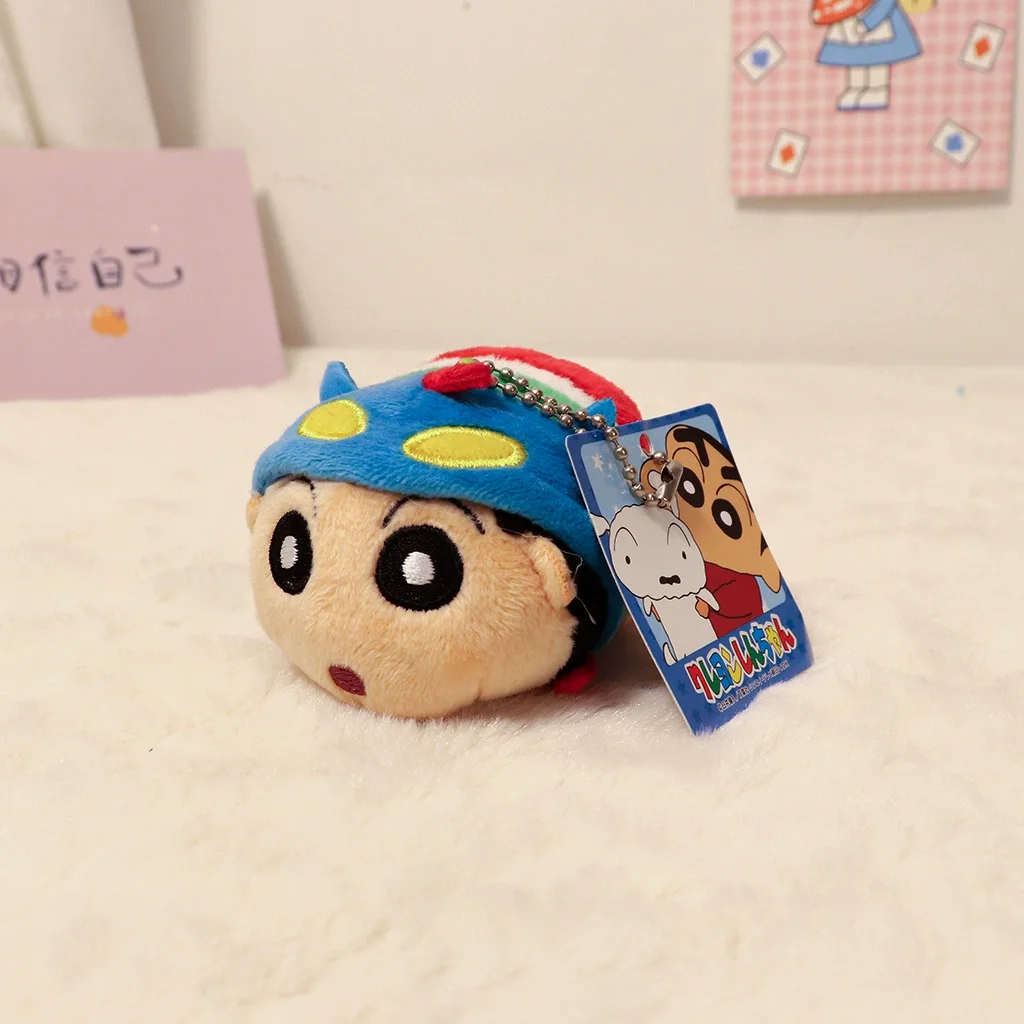 أنيمي تلوين شين تشان أفخم شينشان دمية Kawaii المفاتيح ظهره قلادة ألعاب من القطيفة دمية بنين بنات هدايا عيد الميلاد عيد الميلاد