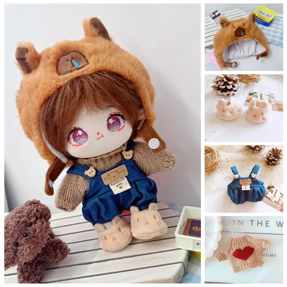 

20cm Doll Clothes Toy Capybara Head Cover Cotton Doll Clothes Doll Cloth Accessories Sweater No Attributes Dolls Clothes