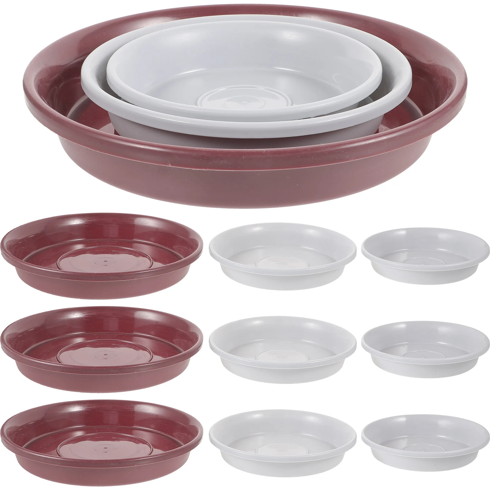 

12 Pcs Plant Saucers Flower Pot Trays 15x15x2 5 17 5x17 5x3 20 5x20 5x3 Base Prevent Water Leakage Keep Floor Clean