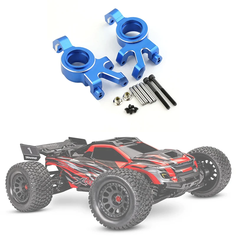 RC Car 2 szt. Metalowy przedni blok kierownicy do 1/5 Traxxas X-Maxx Xmaxx 6S 8S RC Monster Truck akcesoria części zamienne