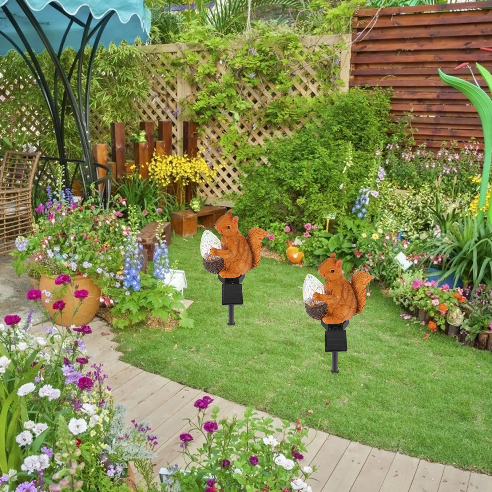 

1Pcs Solar Lawn Lamp Decorative Outdoor Garden Light Orange LED Waterproof Yard Lamp Landscape Lighting for Court Yard Lawn