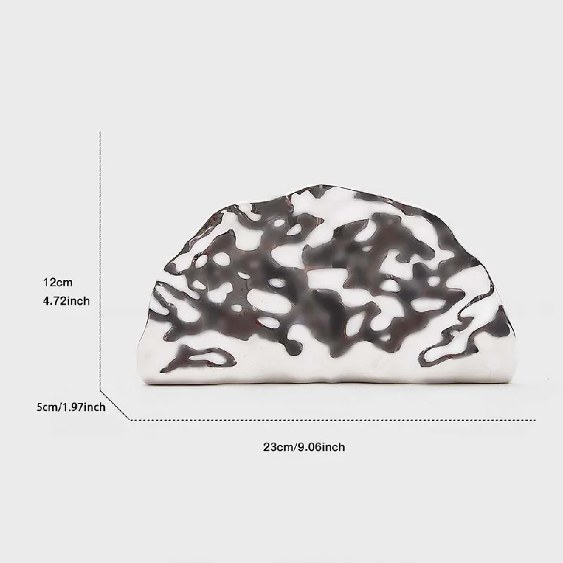 Evening Bag Electroplating Metallic Style Acrylic Crossbody Shoulder Fan-shaped Clutch Elegant Party Wallets Luxury Designer Bag