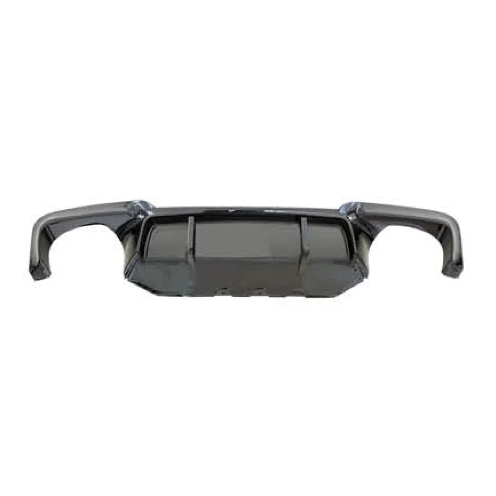 

Suitable for BMW 5 Series F10/F18 V-shaped rear lip, double-sided double-outlet matte black F10/F18 rear lip