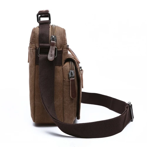 Imagen 2 del producto Nesitu Highend nuevo Vintage Casual negro gris café caqui azul verde duradero lona mujeres hombres bandolera de hombro M8666