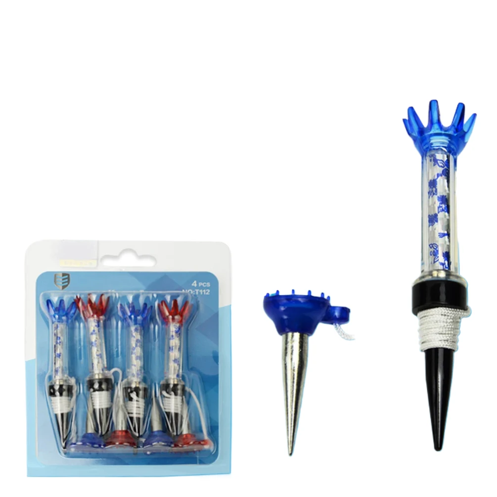 

Caiton Colorful Plastic Golf Tees - 4 Pack, 80mm/3.15in, Durable and Fit All Courses - Exquisite Gift Box Golf Tee Set