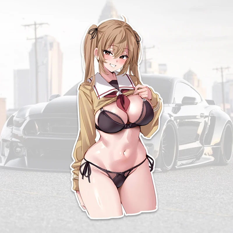 

Cool Anime Car sticker Personalized Creative Sexy Girl Self-adhesive Stickers for Laptop Refrigerator Computer Door Window