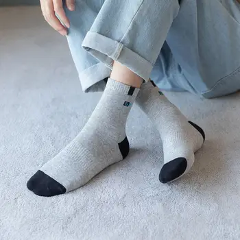 جوارب قطنية رجالية رياضية، ناعمة، تسمح بمرور الهواء، مزينة بحروف أنيقة، مناسبة للأحذية الرياضية، عالية المرونة، ذات تصميم أنبوبي متوسط، جوارب منشفة، جوارب صيفية للجري 10 best sales جوارب رجالية قطنية - №9