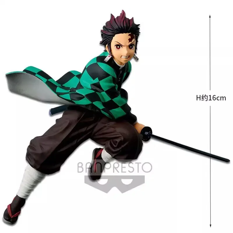 BANDAI Original Demon Slayer VIBRATION STARS Anime Figure Tanjirou Nezuko Mitsuri Zenitsu Action Figure Toys For Kids Xmas Gift