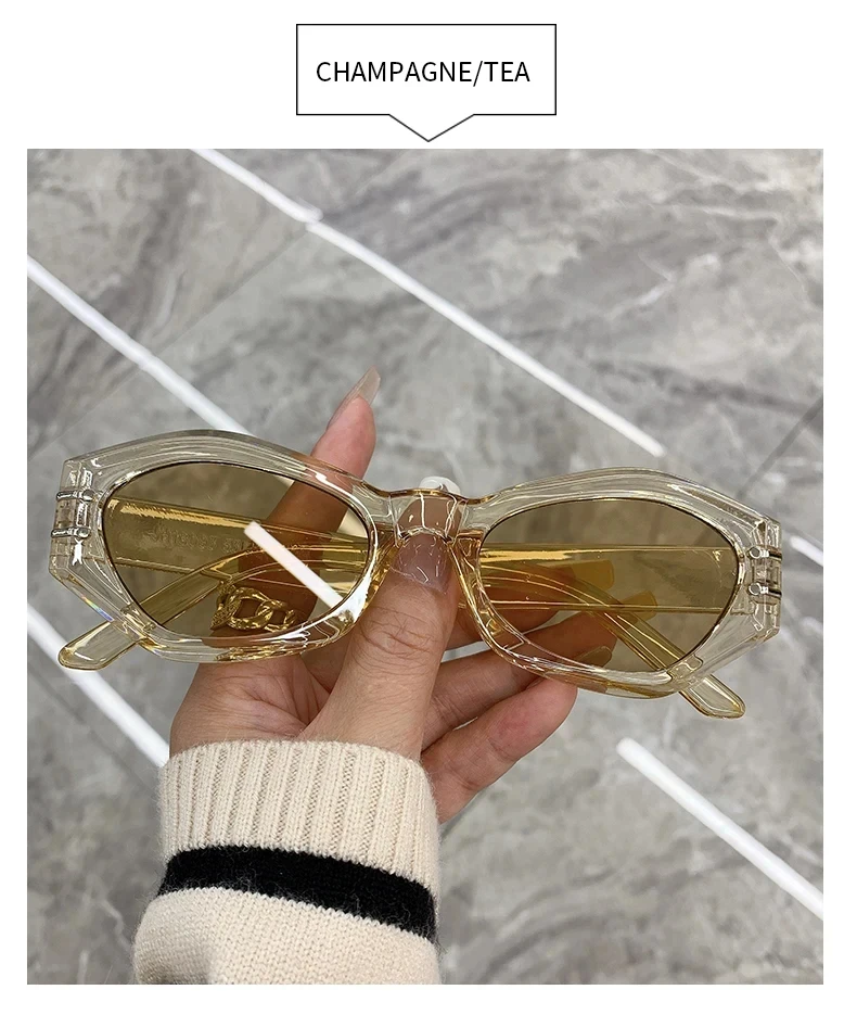 Cateye Vintage Sonnenbrille Für Frauen Retro Mode Cat Eye Sonnenbrille Anti-Uv Reise Angeln Brillen Oculos De Sol UV400 – Detail 11