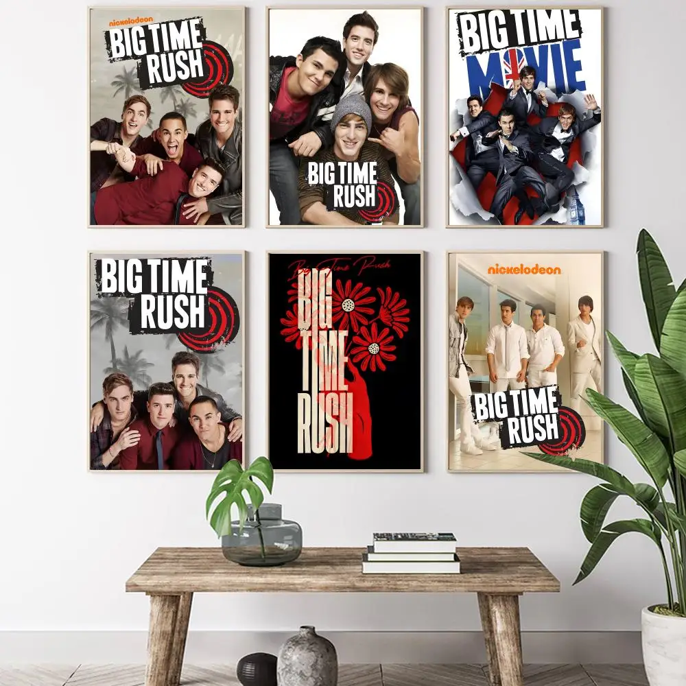 Big Time Rush Painting Calligraphy HD Canvas Poster living room bedroom bar aesthetic decoration
