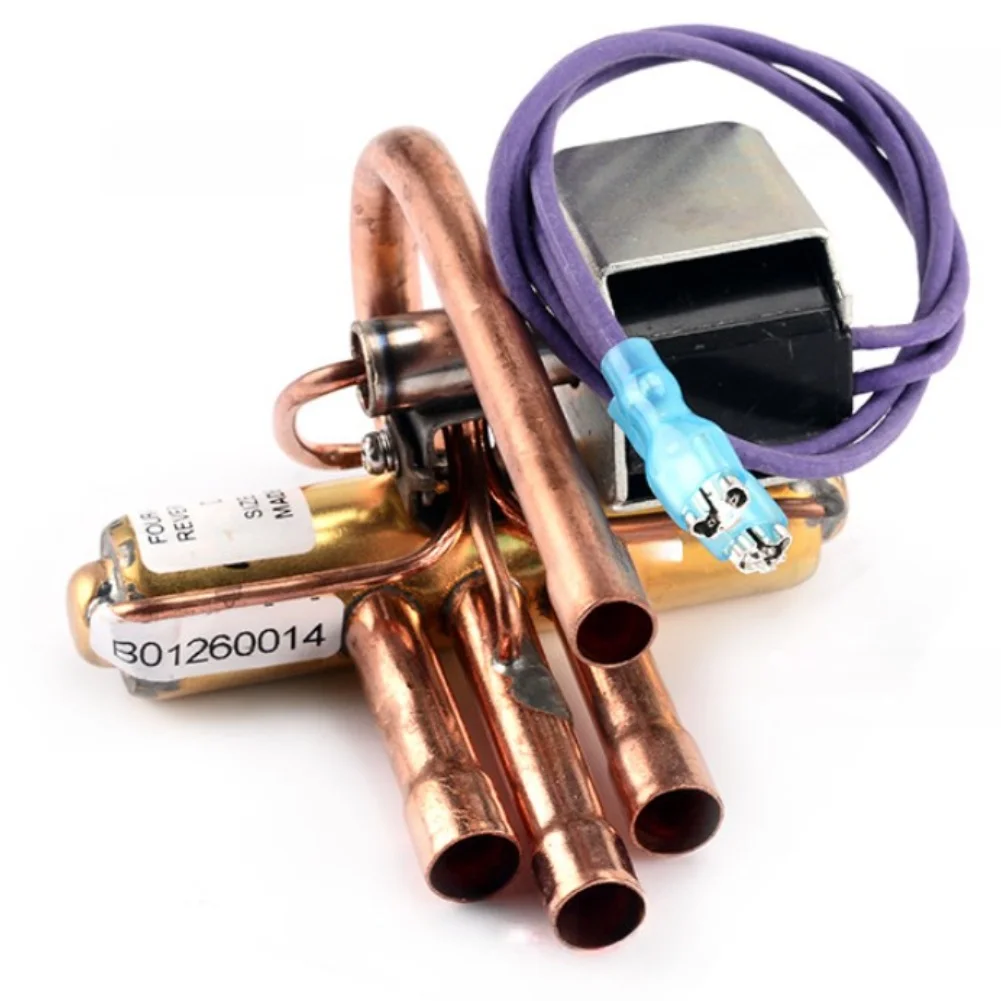 For Hassle-free Replacement Four Way Valve for Heat Pump Valve Valve Sealing Performance 1 1.5 2 3P High Purity Copper