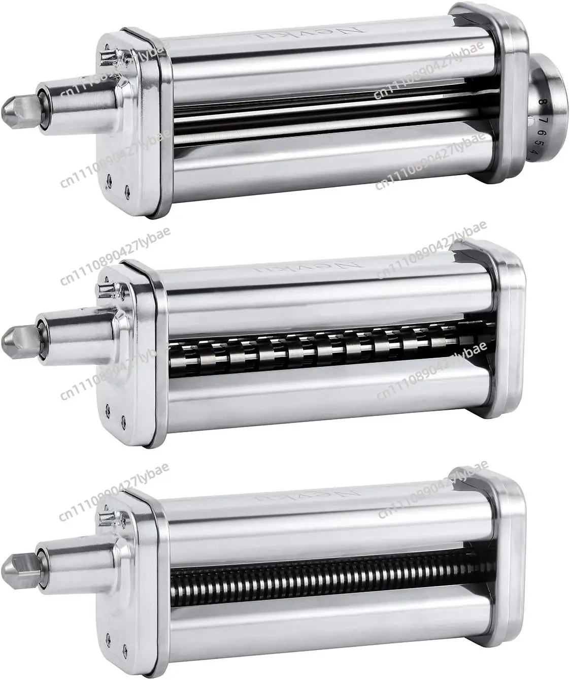 Pasta Maker Attachments Set for all KitchenAid Stand Mixer, including Pasta Sheet Roller, Spaghetti Cutter, Fettuccine Cutter