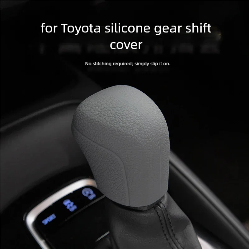 Suitable for Toyota Car Silicone Automatic Transmission Gear Shift Lever Cover 2019-2025Corolla 2018-2023Crmry Eighth Generation 2019-2025Levin 2022-2025Izoa 2022-2023C-Hr 2022-2025Frontlrnder Gear Shift Protection Cover