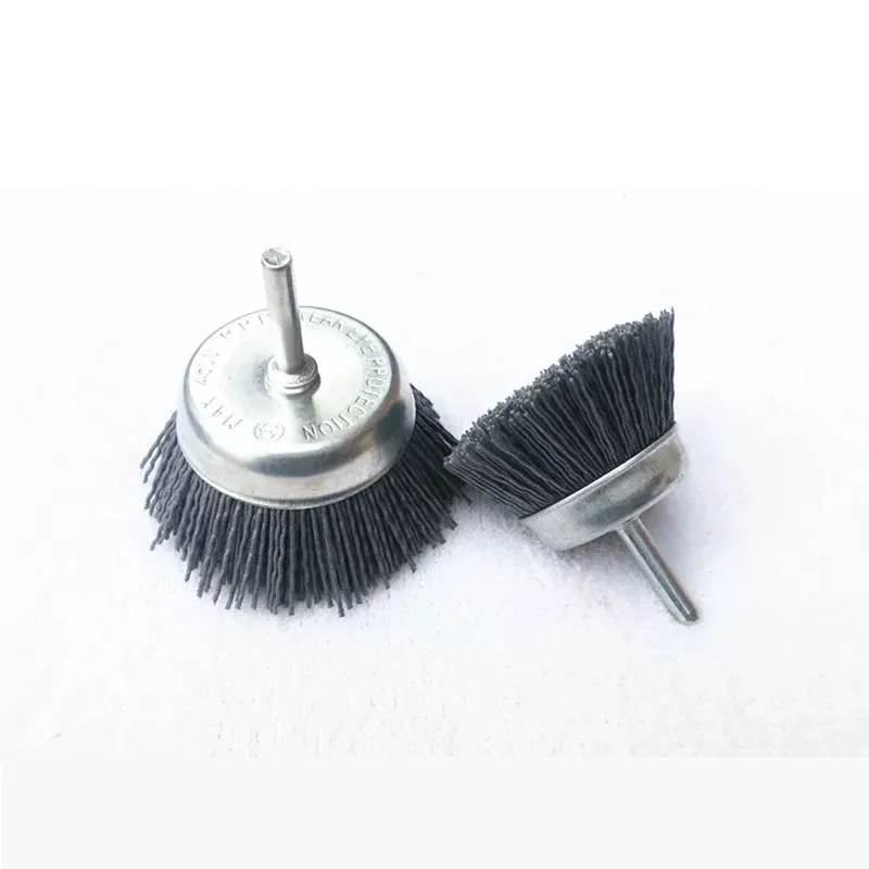 Bowl shaped Abrasive wire polishing brush Silicon carbide metal groove grinding and polishing brush grit#80~600 groove polishing