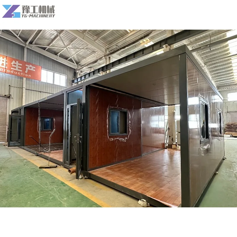 Container House 40Ft 20Ft Double-wing Scalable Prefab House Modern Movable Expandable Container Home Room Office Building Hotel