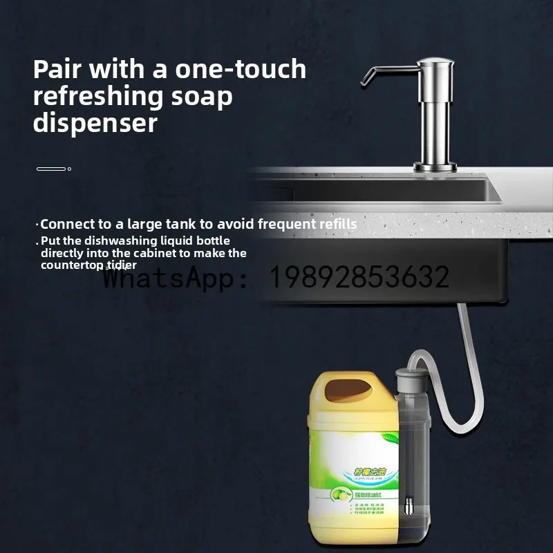 YFY Thickened Stainless Steel Kitchen Cabinet Integrated No-Installation Sink Basin Overall Stove Cabinet Storage