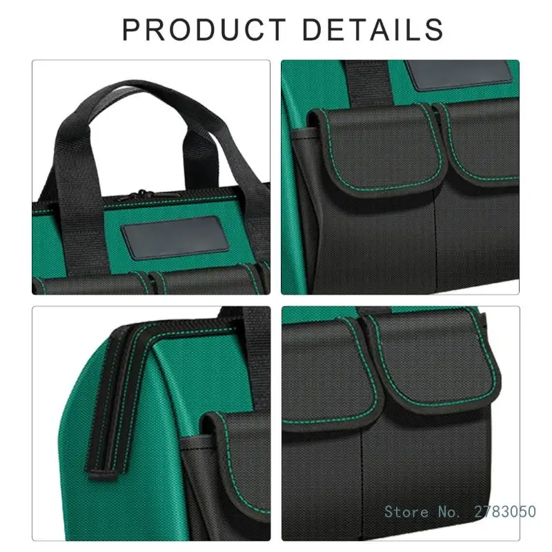 Bolsa ferramentas 16/18 polegadas, bolsa armazenamento ferramentas pesadas, capacidade, bolsa para