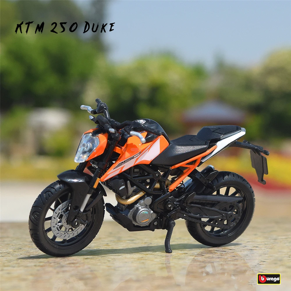 Bburago 1:18 New Style KTM 250 Duke Original Authorized Simulation Alloy Motorcycle Model Toy Car collection toys Boy