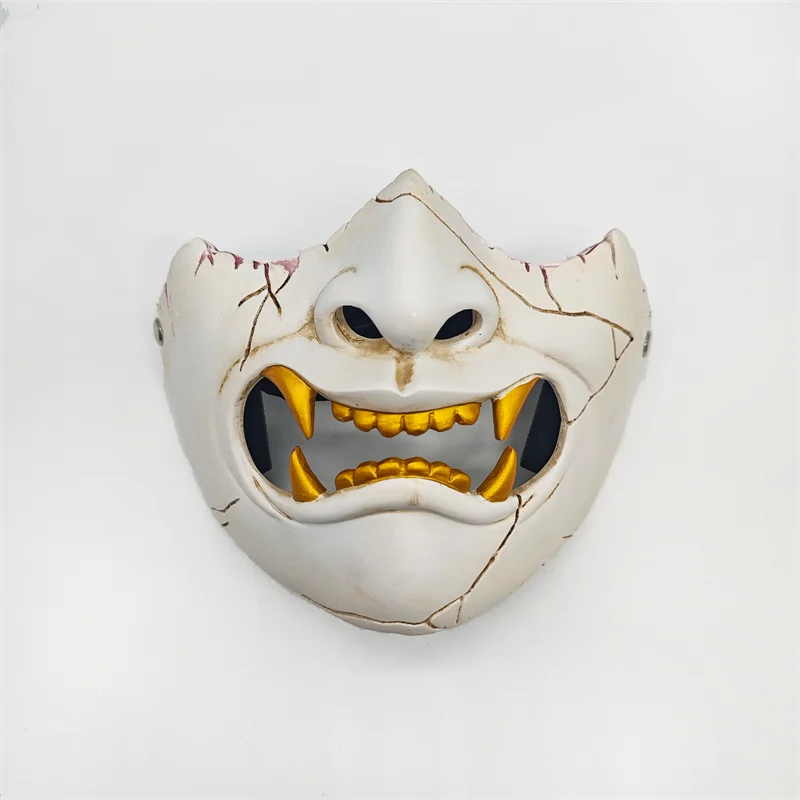 Game Death Stranding 2 Sam Adult Cosplay Mask Half Face Mount Yotei‌ Masks Ghost Resin Helmet Halloween Costume Party Props