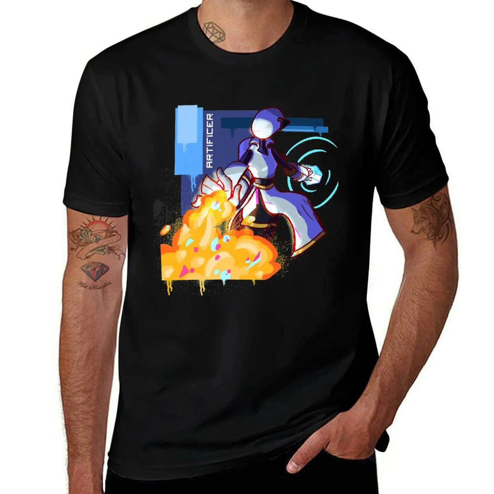 

Risk of Rain 2 Artificer T-Shirt man tshirt anime t shirts oversize cotton t shirts man 100% T-Shirt