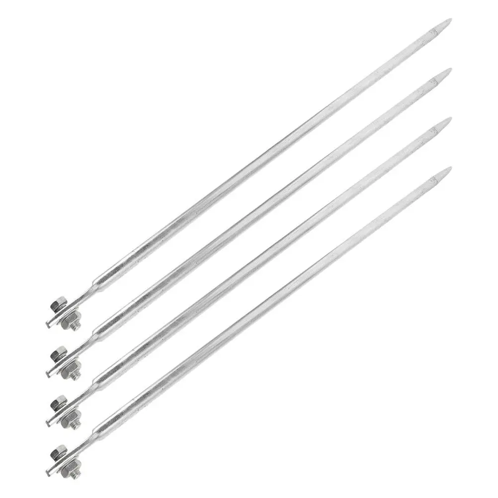 

4Pcs Portable Grounding Rod Heavy Duty Iron Ground Stake Outdoor Use Home Electrical Protection Signal Towers