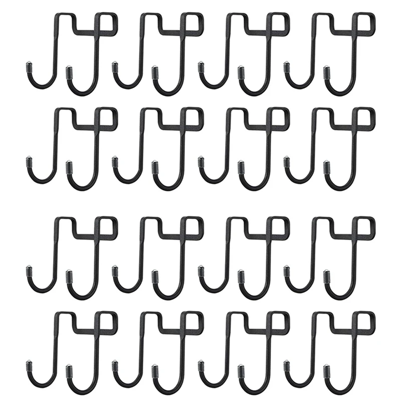 

16 Pieces Cabinet Hook Double S Shaped Cabinet Drawer Hanger Hook Durable Metal Heavy Duty Hooks For Kitchen Closet Etc.