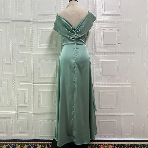 فساتين طويلة للنساء ملابس الشارع لصيف 2025 موضة جديدة مثيرة برقبة رسن بدون ظهر فستان سبليت بلوفر بدون أكمام تنورة #4