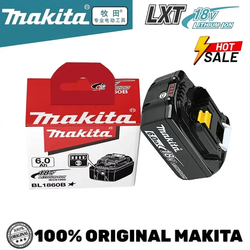 

100% original Makita 18V 6.0Ah Rechargeable Battery ,For Makita BL1830 BL1830B BL1840 BL1840B BL1850 BL1850B Power Tools Battery