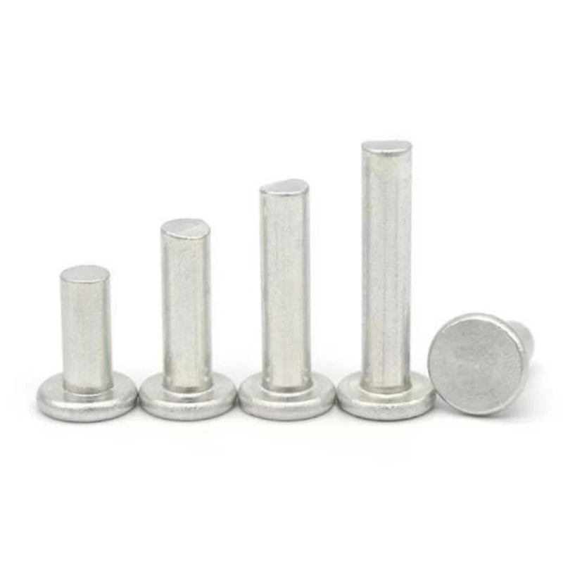M2 M2.5 M3 M4 M5 M6 M8 GB109 Aluminum Flat Thin Round Head Solid Rivet Hand Percussion Punch Self-plugging Fixed Rivets