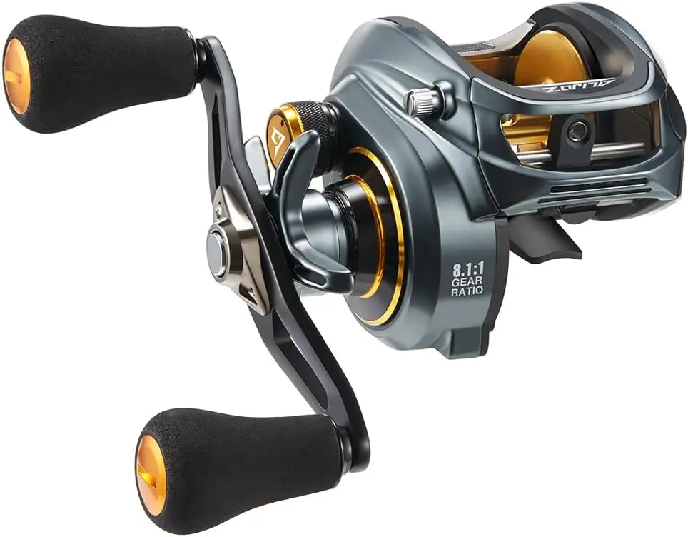 Baitcaster Fishing Reel, 300 Size Aluminum Frame Baitcasting Reel, 33Lbs Max Drag, Freshwater & Saltwater Low Profile Casting