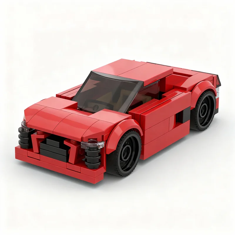 141 шт. MOC City Champions Audi R8 E-Tron, модель из строительных блоков, рождественский подарок, образовательный набор для творчества, 3D-конструктор, креативный декор на день рождения.