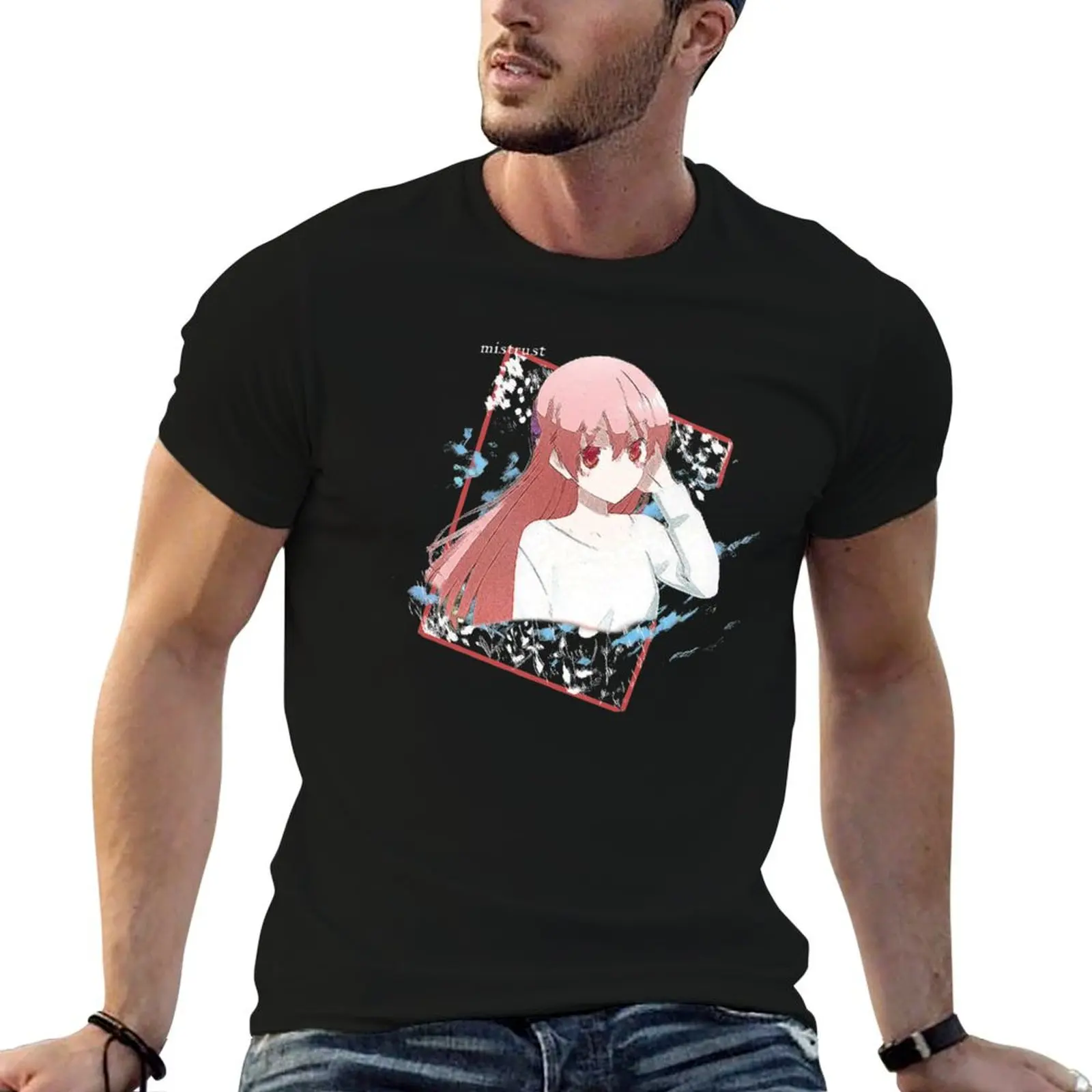 

Tonikaku ''рубашка винтажная футболка мужская качественная футболка из хлопка MISTRUST высокие футболки мужские с рисунком Kawaii