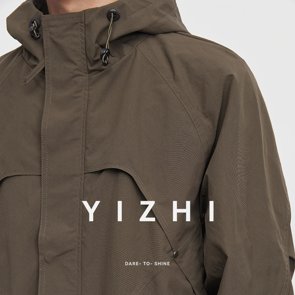 2025 Autumn New Men's Hooded Jacket Workwear Jacket Youth Sports Outdoor Fishing Windproof Men's Jacket Tops