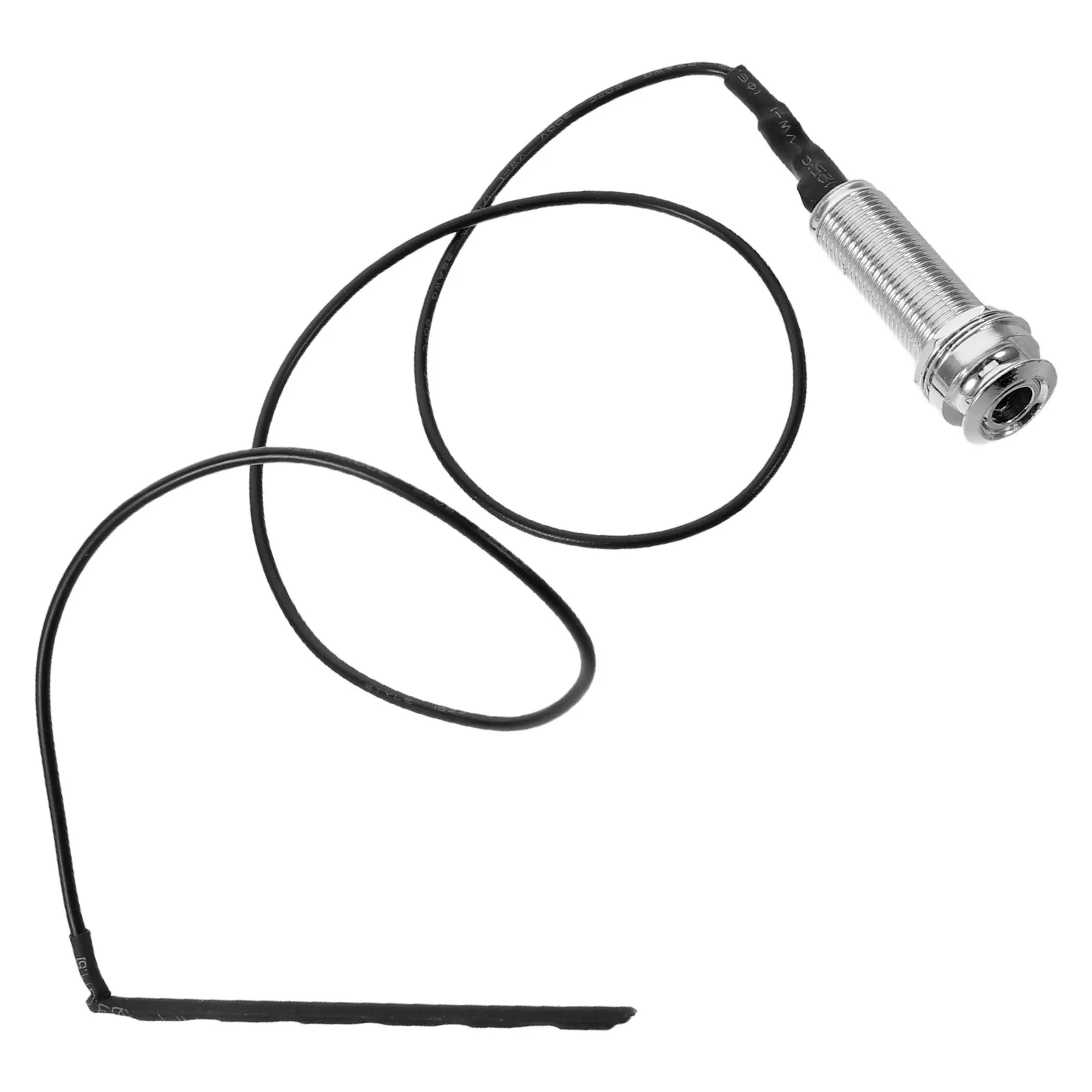 Silver Piezo Acoustic Pickup Soundhole Clear Sound Capture Passive Pickup for Folk Guitar Ukulele Violin Mandolin