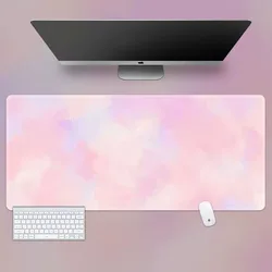 Pink Big Art Mouse Pad Pad on The Table Gamer Accessories Anime Mouse Mats Computer Kawaii Gaming Mouse Carpet Keyboard Pad