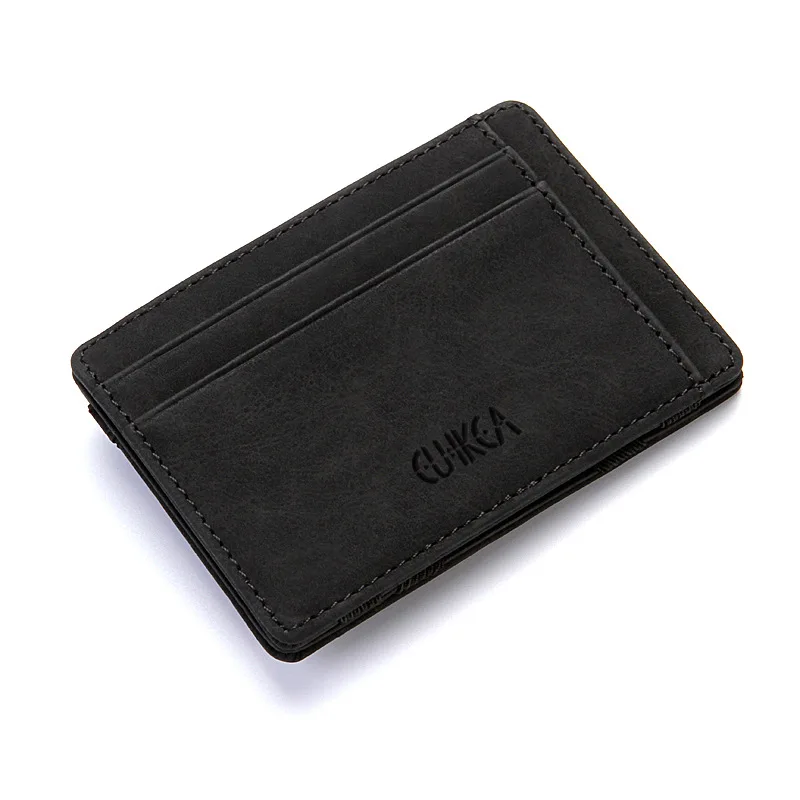 Mini Männer Karte Halter Brieftaschen Zipper Münzfach Schlank Magische Männlichen Brieftasche Qualität PU Leder Kredit Bank Karte Fall Kleine Männer Geldbörsen
