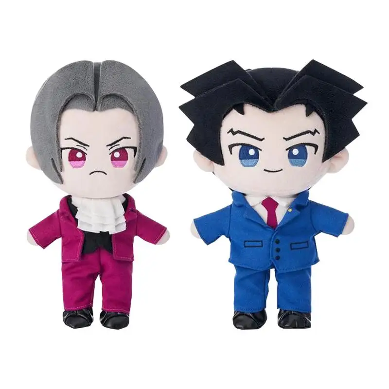 Anime Ace Attorney Phoenix Wright Maya Fey Miles Edgeworth Figures Cartoon Plush Doll Birthday Christmas Gifts kids Popular toys