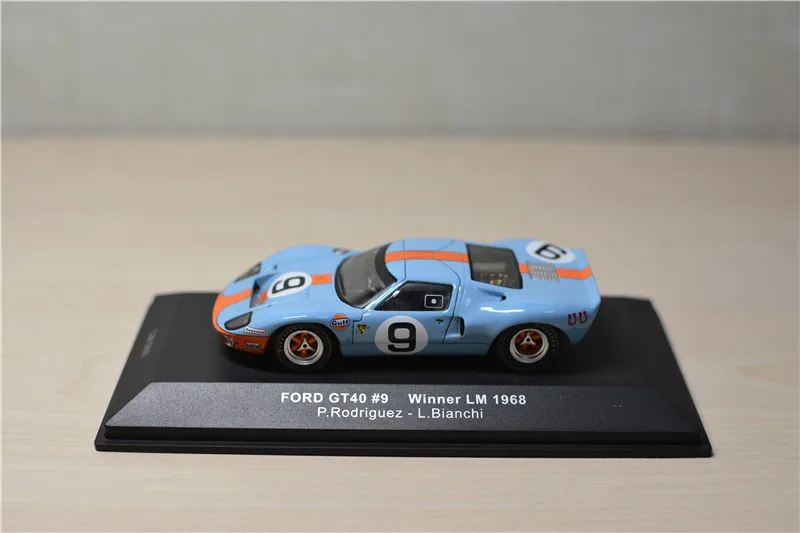 Diecast IXO 1:43 Scale Ford GT40 9# LeMans Alloy Car Model