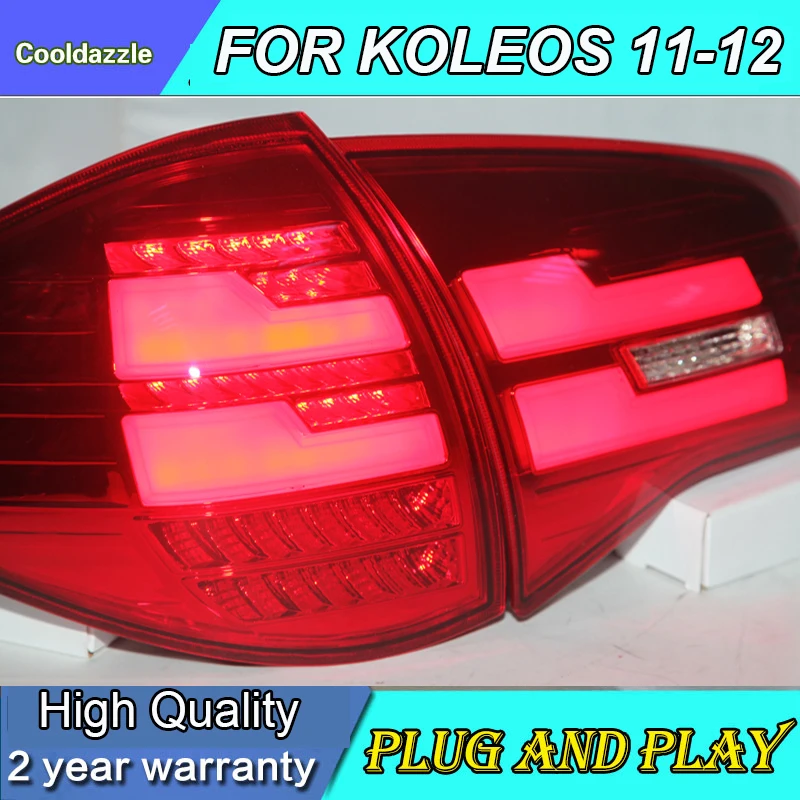 1 Set For Renault Koleos LED Strip Taillight Assembly Back Rear Lamp 2009-2013 Year