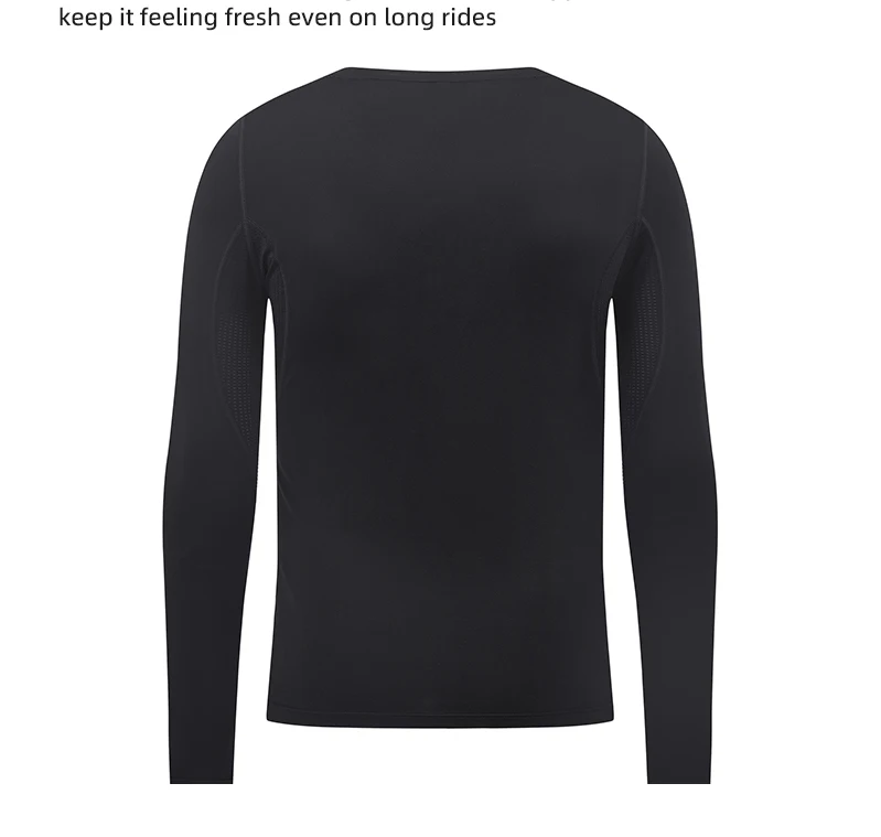 YKYWBIKE Herren Radfahren Basisschichten Winter & Herbst Fahrrad Unterhemd Langarm Thermofleece Rennrad Radfahren Basisschicht – Detail 7