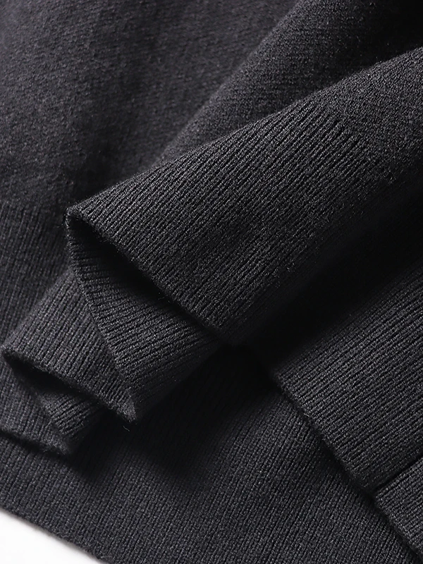 

Thiened Slimming Men's Knitted Sweater irt Collar Fake Two-Piece Warm Casual Sle Polyester Acrylic Nylon Blend Long Sve