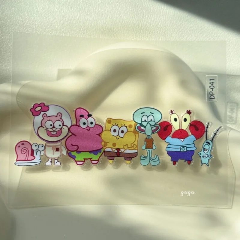 Bob l'éponge Patrick Star dessin animé mignon autocollant étanche tasse d'eau papeterie journal ordinateur cadeau décoratif pour garçon et fille.