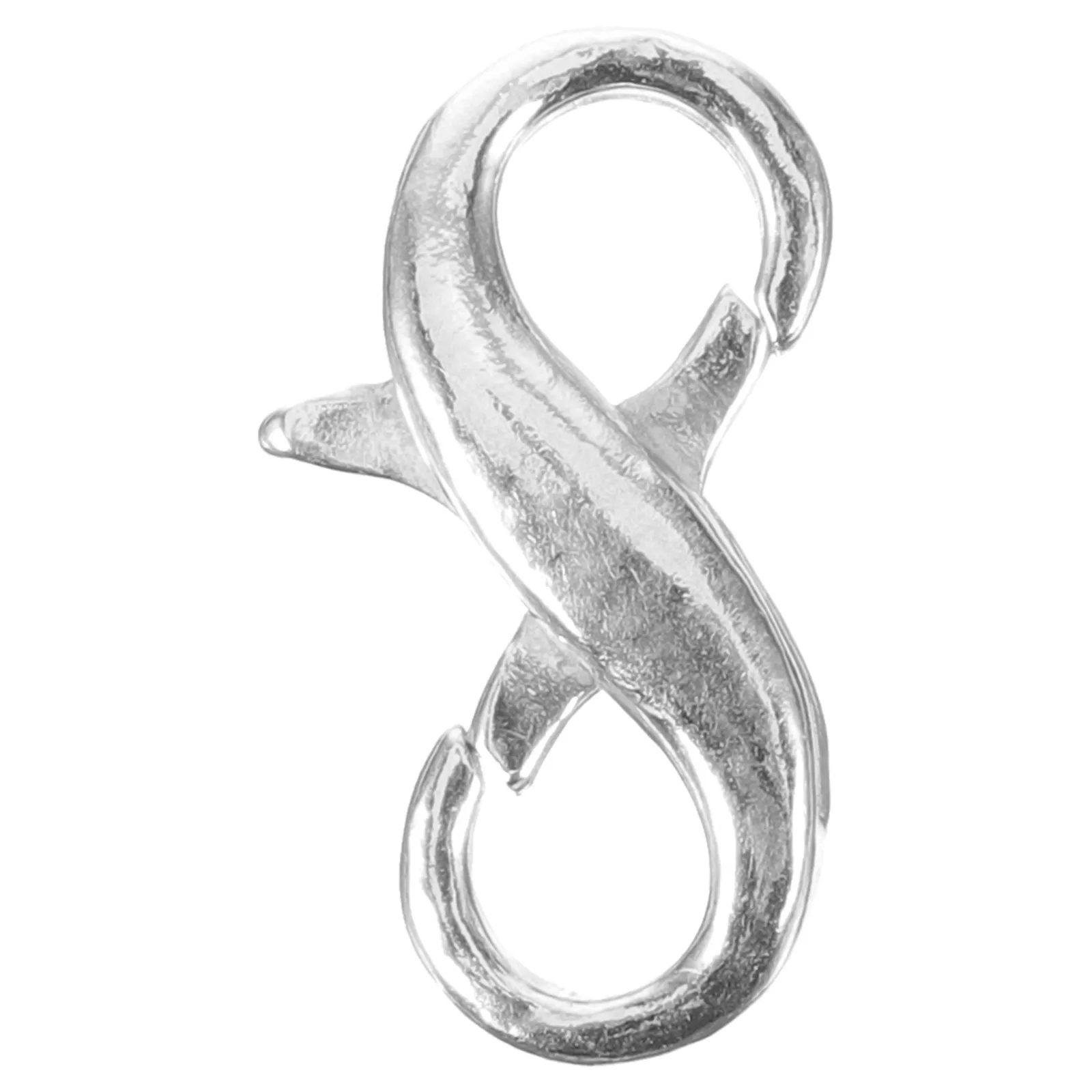 Collana con fibbia Chiusura in argento sterling Aragosta Connettore fai da te Catena di gioielli di piccole dimensioni Argento 925 con doppia apertura Chiusure in metallo