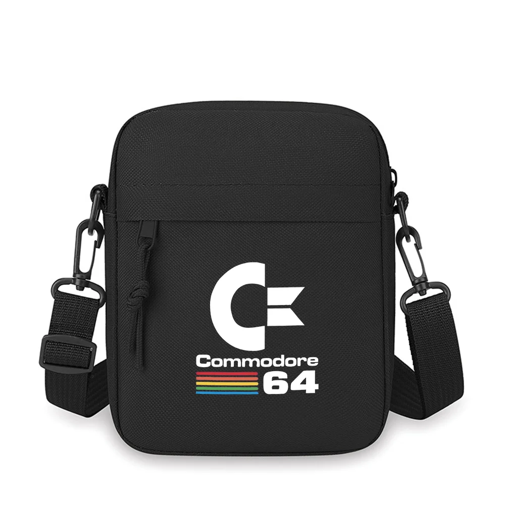 

White and rainbow lines Men Crossbody Bag Single Shoulder Women Cartoon Anime Film Printing Design Unisex