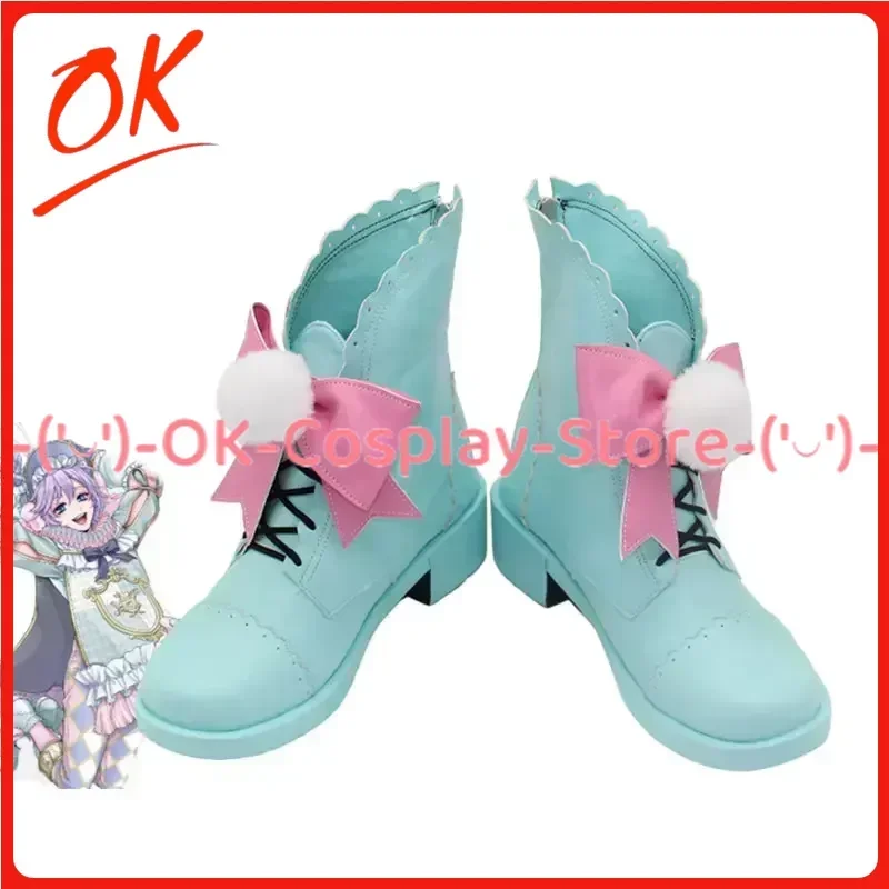 

[На заказ] Обувь для косплея Epel Twisted Wonderland, белый кролик, празднование розового королевства, аниме, реквизит для ролевых игр, вечерние сапоги