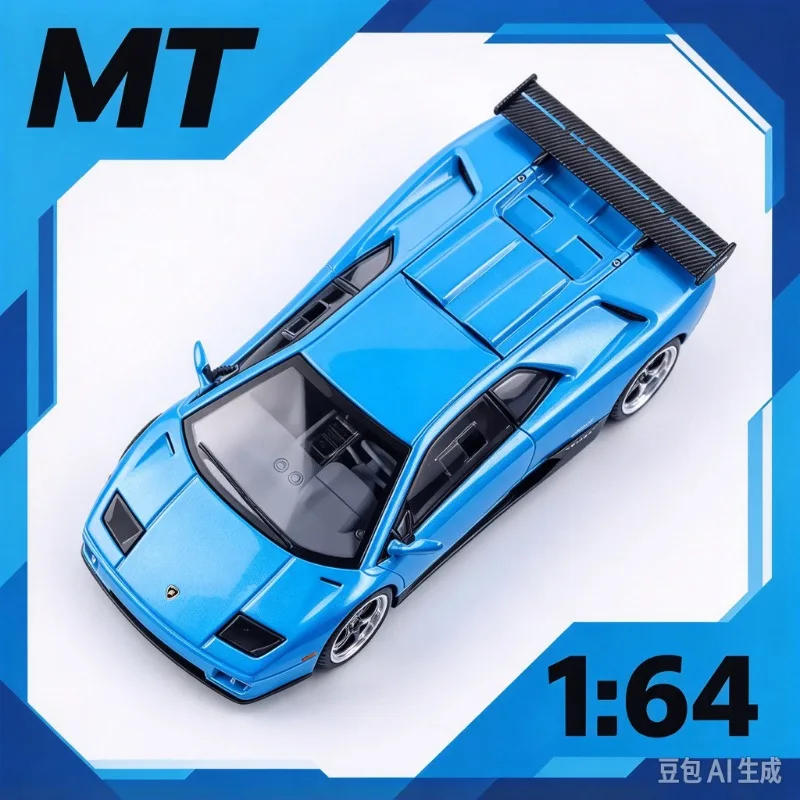 MT 1:64 Lamborghini Diablo SVR Big Pineapple Die Casting Alloy Car Model North Exhibition Limited Collection Souvenir.
