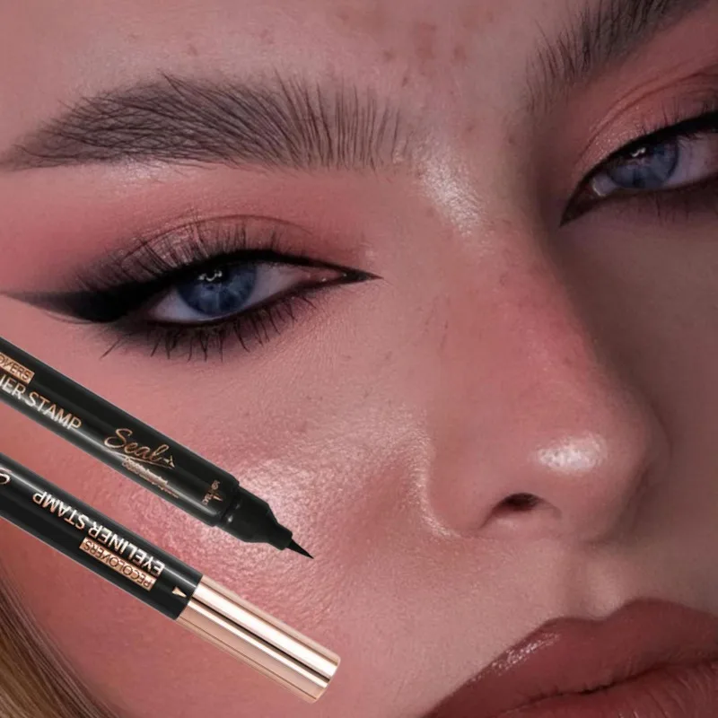 Black Liquid Eyeliner, Long Lasting, Quick Drying, Waterproof, Fine Tip, Suitable for Daily Use