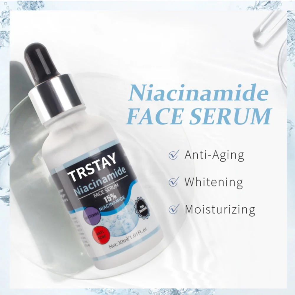 15% Niacinamide Whitening Face Serum Moisturizing Anti-glycation Facial Essence Soothing Roughness Brighten Skin Collagen Serum