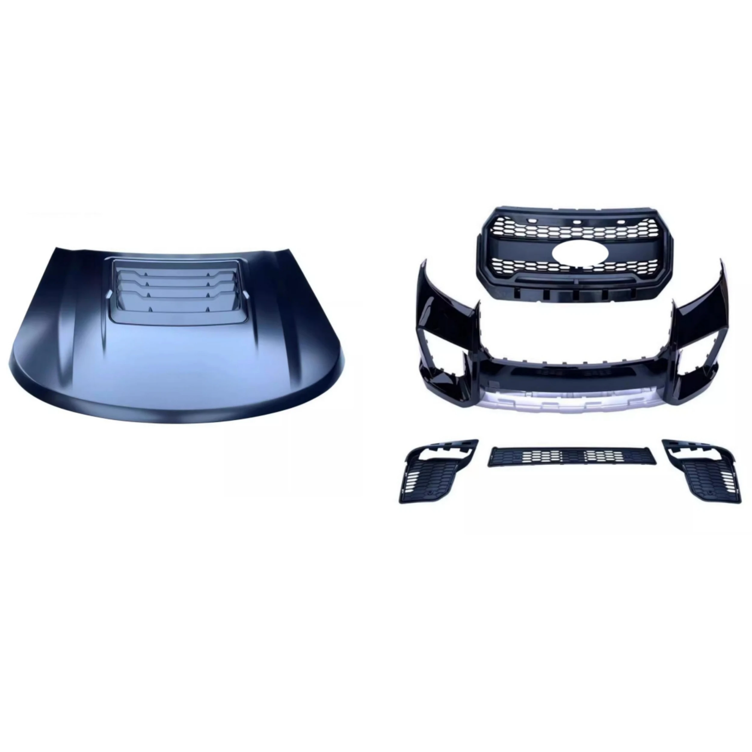 For Ford Expedition 2020-2023 Modified Front Bumper Grill Mask Fog Lamp Frame Aluminium alloy Engine Hood Auto Accessories