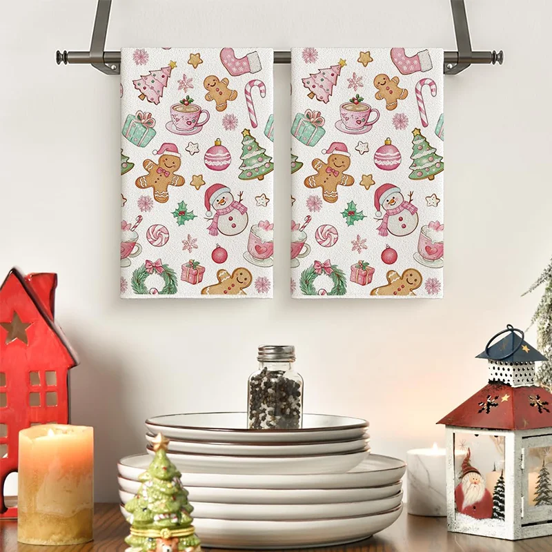 Kitchen Baking Necessities - 2 Buah, Handuk Dapur Pohon Natal